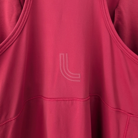 Lolë Pink Racerback Tank Top With Integrated Bra In Size Medium - Picture 9 of 13